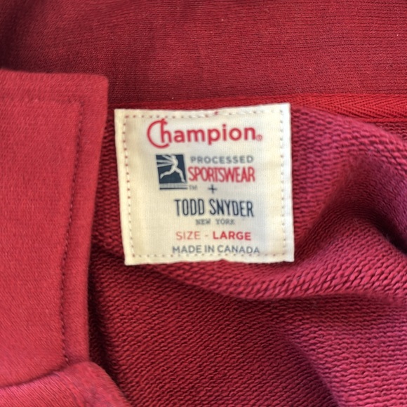 Todd Snyder Burgundy Sweater with Gold Accents - Picture 2 of 3